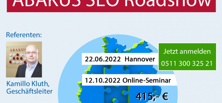 Veranstaltungen rund um SEO: Die SEO Roadshow 2022