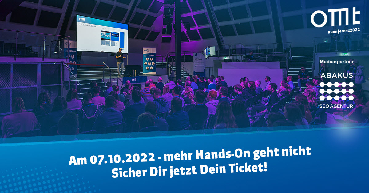 OMT 2022: Online Marketing Vorträge in Mainz am 07.10.2022